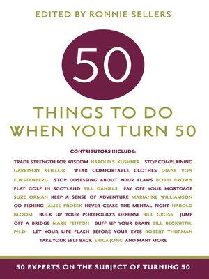 cover image of 50 Things To Do When You Turn 50